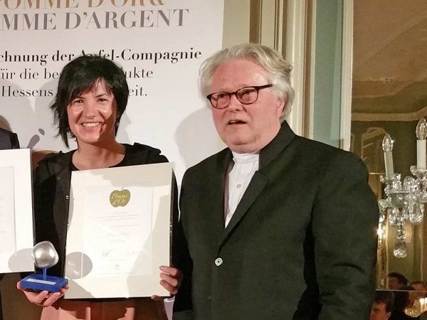 Petritegi's cider awarded at the Pomme d'Or fair in Frankfurt